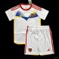 Kids Venezuela Copa America Away White 2024 Youth_ Kids Kit Soccer Football Futbol Shirt Jersey