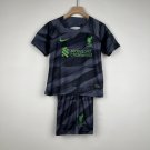 Liverpool LFC Goalkeeper 23/24 Youth_ Kids Football Soccer Futbol Jersey Shirt Kit