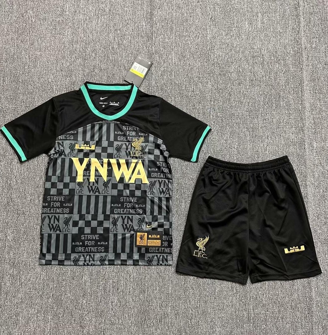 Liverpool YNWA 2024 Special Edition Leborn James Youth_ Kids Jersey Kit