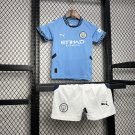 Manchester City Home 2024/25 Youth_ Kids Kit Soccer Football Futbol Shirt Jersey