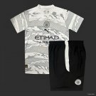 Manchester City White 24/25 Youth_ Kids Kit Soccer Football Futbol Shirt Jersey
