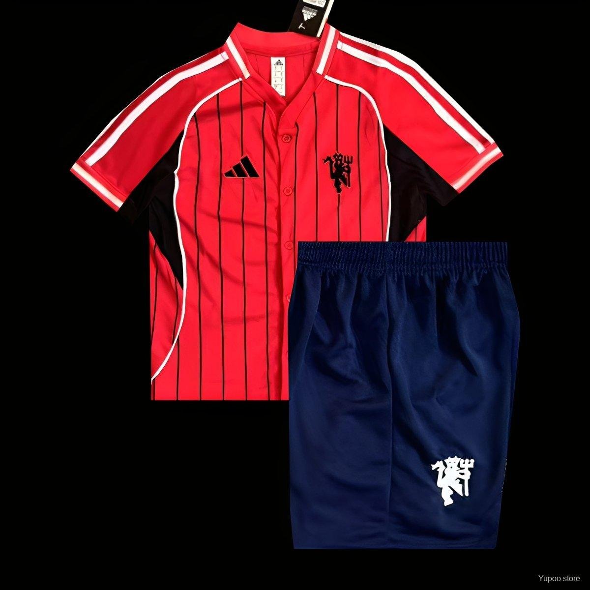 Manchester United US Pack Baseball 25/26 Kids Jersey