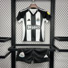 Newcastle United Home 24/25 Youth_ Kids Kit Soccer Football Futbol Shirt Jersey
