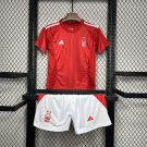 Nottingham Forest Home 24/25 Youth_ Kids Kit Soccer Football Futbol Shirt Jersey