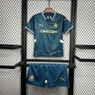 Olympique Marseille Away 24/25 Youth_ Kids Kit Soccer Football Futbol Shirt Jersey
