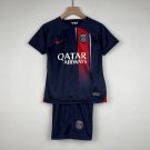 PSG Home 23/24 Youth_ Kids Football Soccer Futbol Jersey Shirt Kit