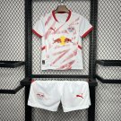 RB Leipzig Home 24/25 Youth_ Kids Kit Soccer Football Futbol Shirt Jersey