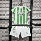 Real Betis Home 24/25 Youth_ Kids Kit Soccer Football Futbol Shirt Jersey