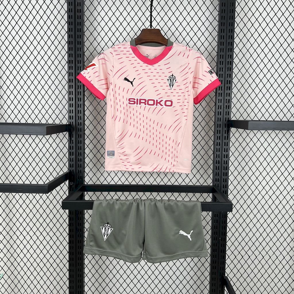 Sporting de Gijon Third 24/25 Youth_ Kids Kit Soccer Football Futbol Shirt Jersey