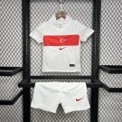 Turkiye Euro Home 24/25 Youth_ Kids Kit Soccer Football Futbol Shirt Jersey
