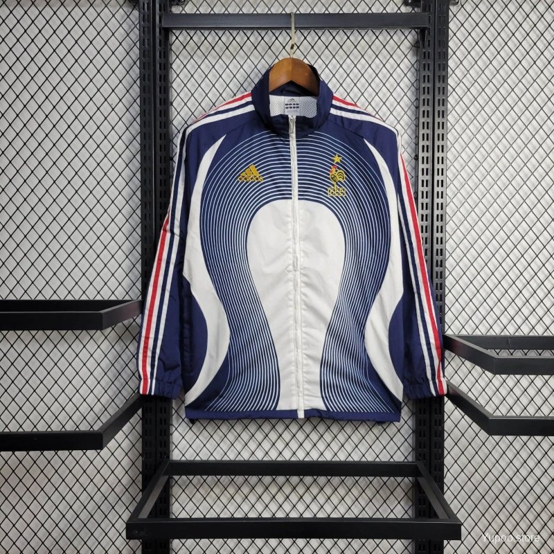 France Jacket Blue_White Stripe 2025 Windbreaker Jacket