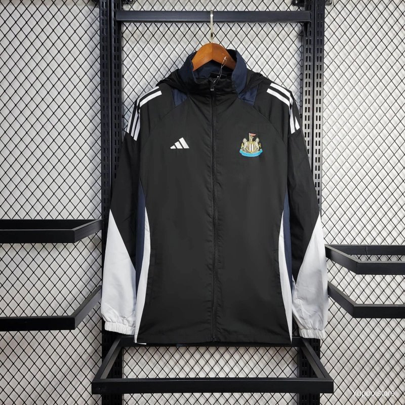 Newcastle United Jacket Black 25/26 Windbreaker Jacket