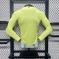 Spain Away Long Sleeve Yellow 2024 Player Authentic Soccer Football Futbol Jersey Kit
