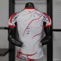 PSG_Paris Saint-Germain White with Abstract Art Pattern 25/26 Player Jersey