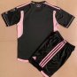 Inter Miami FC 23/24 Away Black Soccer Football Futbol Youth_ Kids Shirt Kit