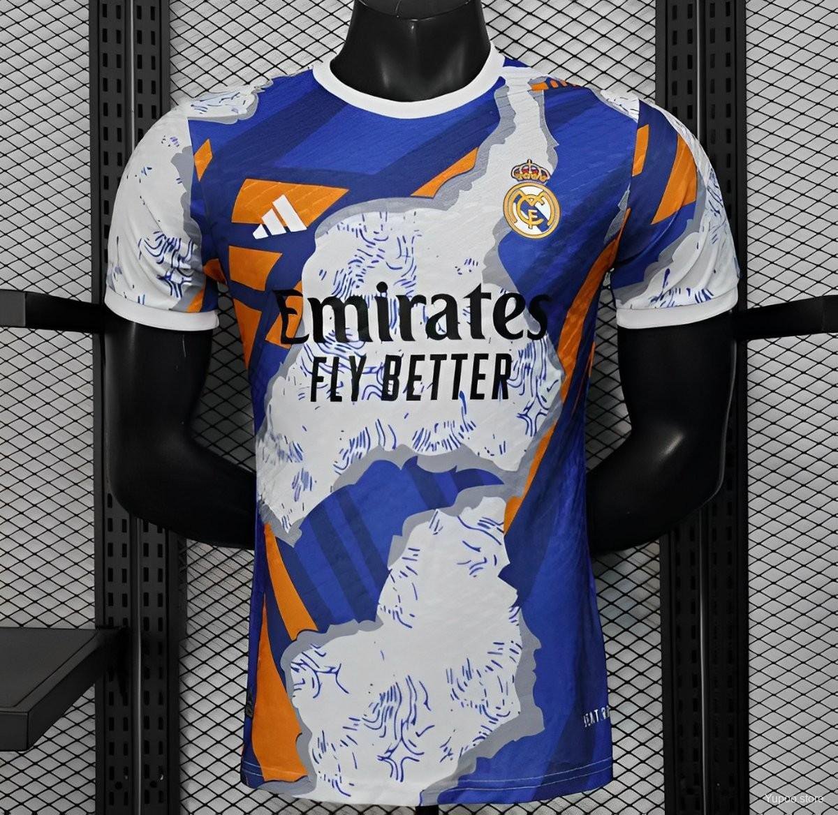 Real Madrid Limited Edition Blue Orange 25/26 Player Soccer Football Futbol Adults Jersey