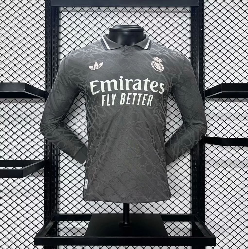 Real Madrid Third Away 24/25 Long Sleeves Player Authentic Soccer Football Futbol Jersey Kit