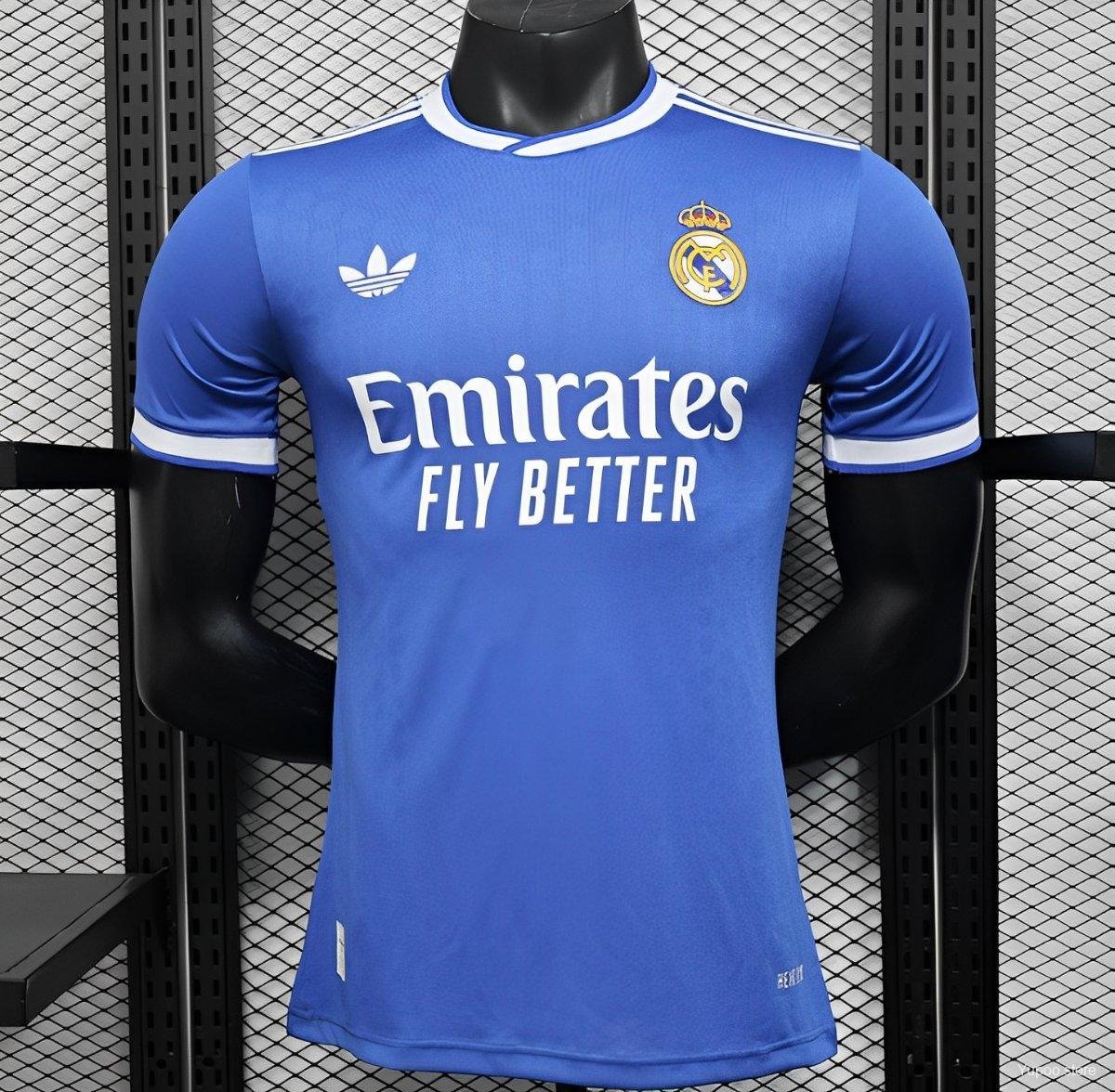 Real Madrid Third Blue 25/26 Player Soccer Football Futbol Adults Jersey