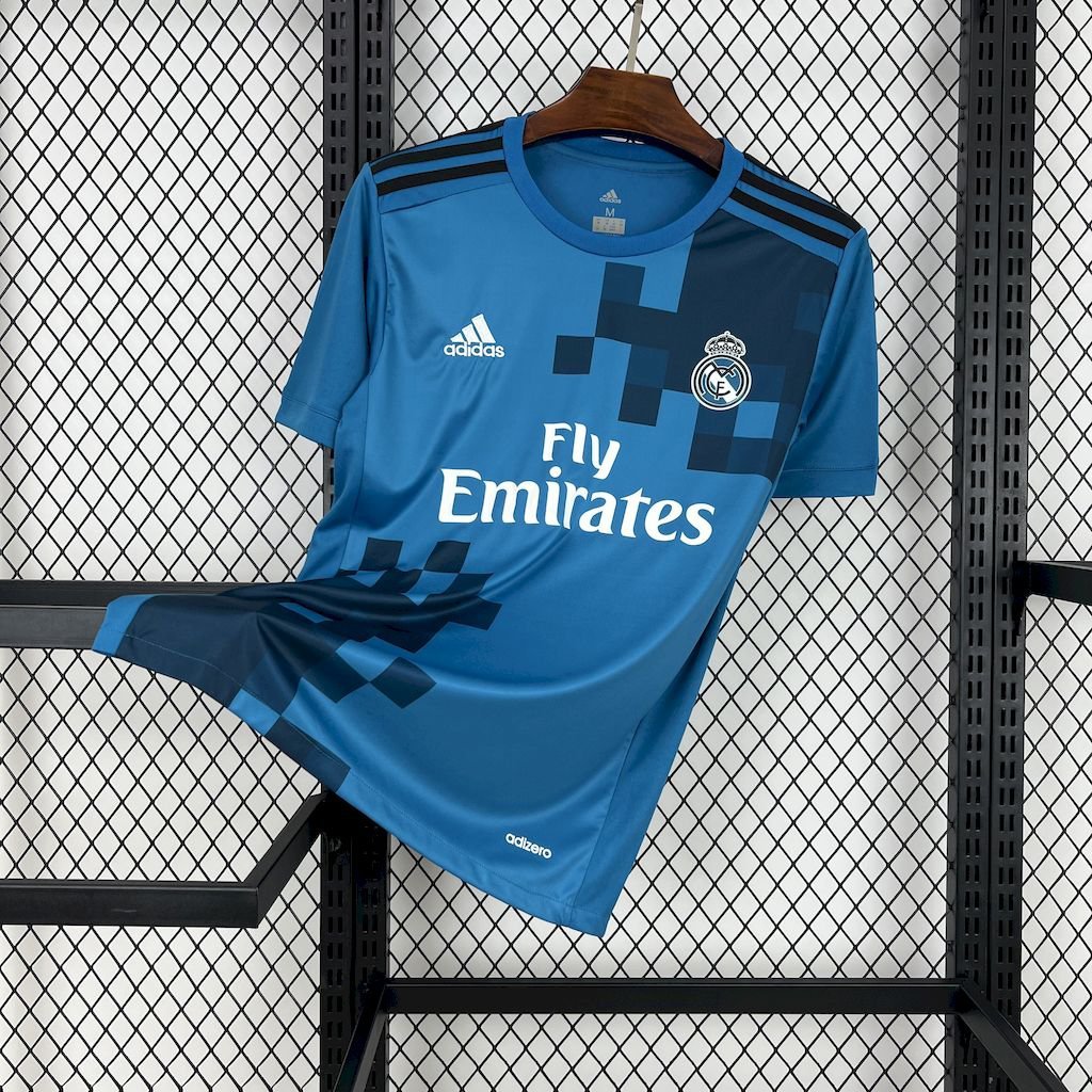Real Madrid Third Retro 2017/18 Adult Soccer Football Futbol Jersey