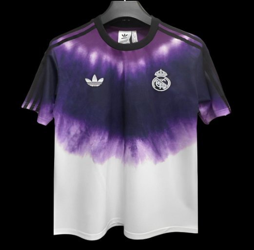 Real Madrid Trefoil Purple_White Pre-Match 24/25 Adult Soccer Futbol Football Jersey