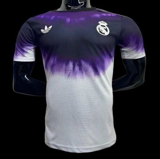 Real Madrid Trefoil Purple_White Pre-Match 24/25 Player Soccer Football Futbol Adults Jersey