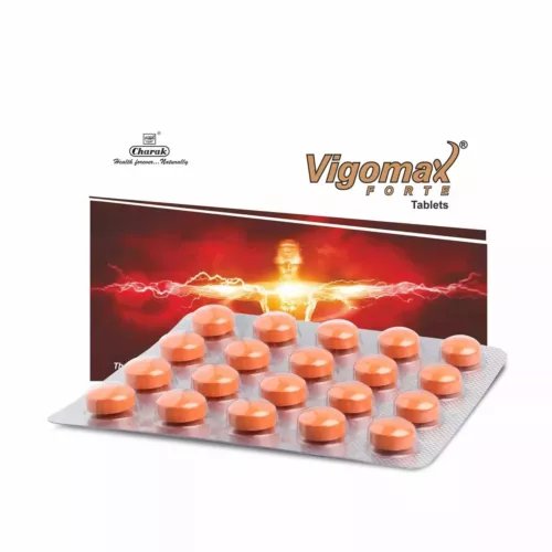 Charak Vigomax Forte 20 Tablets Ayurveda Ayurvedic Herbal  Expiry 2027