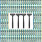 100 Gillette Guard Blades / Cartridges With Single Blade + 4 Razors-FreeShipping
