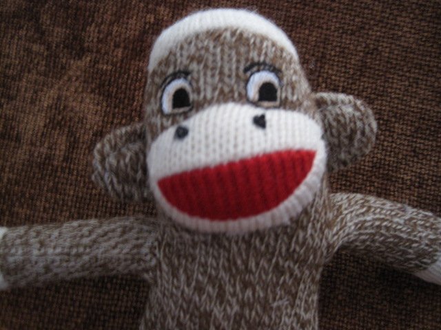 dan dee sock monkey dog toy