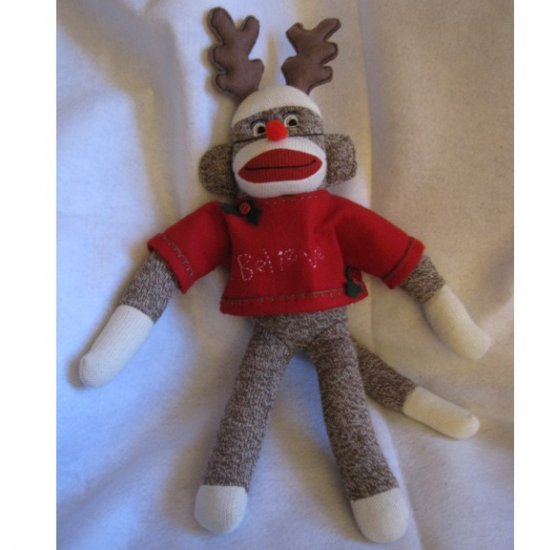 reindeer sock monkey