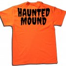 HAUNTED MOUND HALLOWEEN Frown Face Logo Misfits Fiend Club Skull Pumpkin Shirt