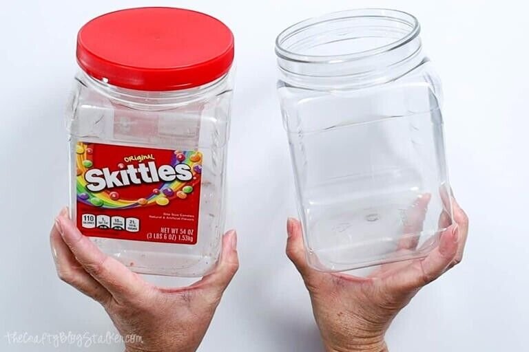 EMPTY 54 OZ CONTAINER JAR Bulk JAR Large Big Shipping Screw On Top Lid Candy LG