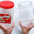 EMPTY 54 OZ CONTAINER JAR Bulk JAR Large Big Shipping Screw On Top Lid Candy LG