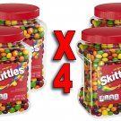 FOUR (4)SKITTLEZ 54 oz Original Candy BULK BUSINESS EVENTS Work Large Jar
