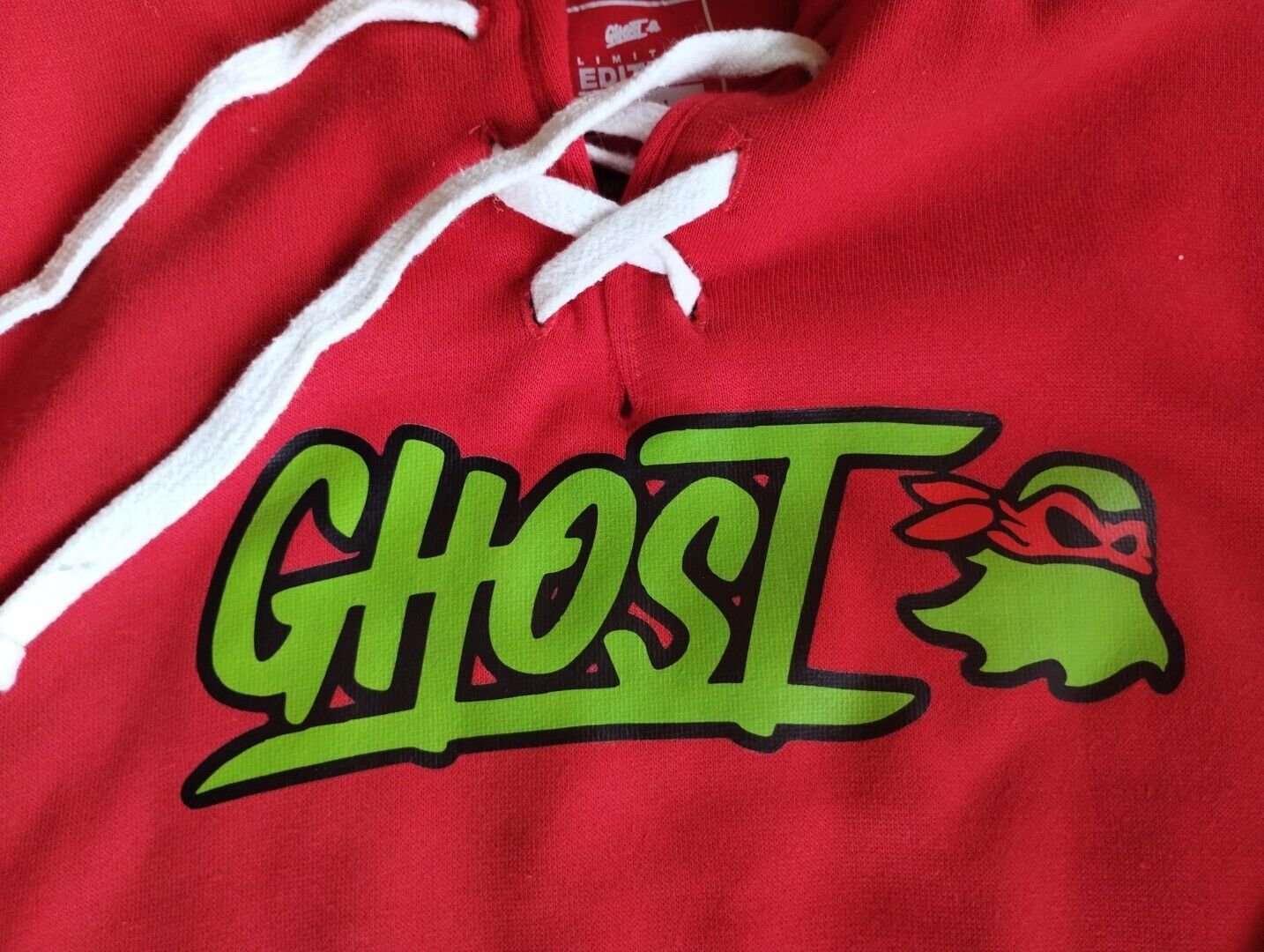 GhostLifestyle AUTHENTIC Raphael TMNT Top Ninja Turtles SWEAT SHIRT NEW HOODIE L