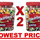 FREEZE DRIED- DUAL JARS PREMIUM TWO BIG SKITTLEZ 2- 54 Oz Original Candy Candies