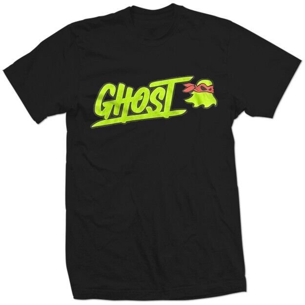 GhostLifestyle RAPHAEL Ninja turtles TMNT AUTHENTIC Energy NEW SHIRT blk Top Med