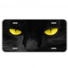 Custom Personalized License Plate Car Auto Tag Design With Cat Yellow Eyes