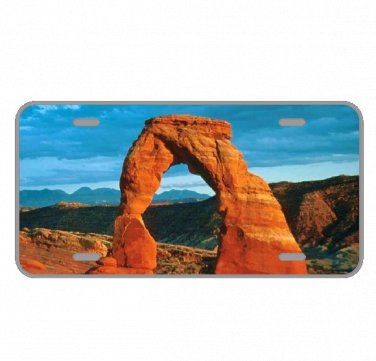 Custom Personalized Novelty License Plate Auto Car Tag With Beautiful View Sculp