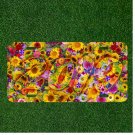 Custom Personalized License Plate Auto Tag With 2019 Colorful Flowers Design