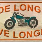 Custom Novelty License Plate Car Tag With Ride Longer Live Longer