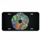 Custom Novelty License Plate With Amazing Colorful Vortex Creative Design