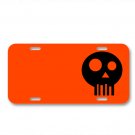 Death Skull Stylized Black Death On License Plate Car Front Add Names