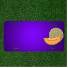 Custom Personalized License Plate With Add Names To Cantaloupe Melon Fruit