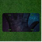 Space Sky Hand Fingers Paint Custom Novelty License Plate Car Tag