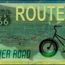 Custom Novelty License Plate Car Tag With Route 66 Mother Road
