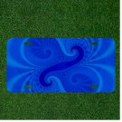 Creative Personalized Car License Plate With Abstract Fractal Artwork