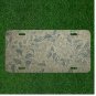 Custom Personalized License Plate Auto Tag With Amazing Leaves Design Add Names