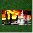 Custom Personalized License Plate Auto Tag With Chess Pieces Board By Fire