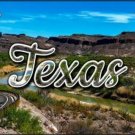 Custom Novelty License Plate Car Tag With Texas View