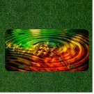 Custom Personalized License Plate Auto Tag With Amazing Fall Pond Colors Design